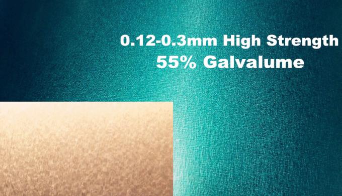 bobine en acier 55% de Galvalume de haute résistance de 0.12mm-0.3mm G550 HR90 avec de l'huile colorée d'AFP pour couvrir