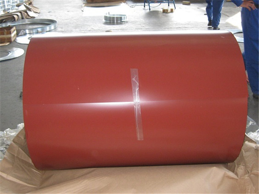 Chine la couleur de 0.14mm Ral 4 pieds de bobines de PPGI pour la tuile de toiture, JIS a enduit la bobine d&#039;une première couche de peinture en acier usine