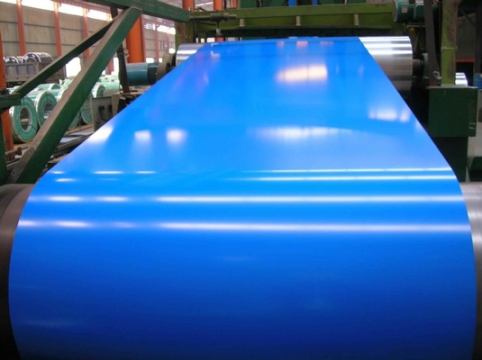 Chine la couleur de la peinture 25um enduite a galvanisé la bobine en acier 4 pieds de mer JIS bleu G3312 CGCC G550 usine